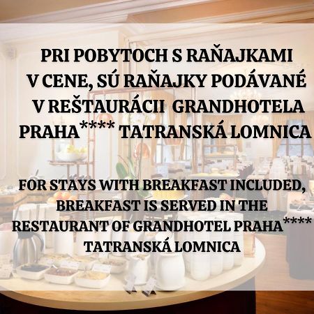 Apartmány Horec Tatranská Lomnica Esterno foto